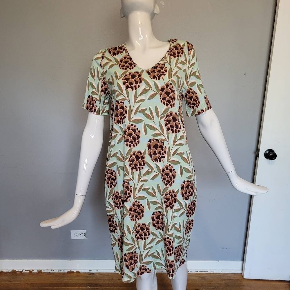 Zilch Amsterdam Pinecone Print Dress, VGUC, Size S
